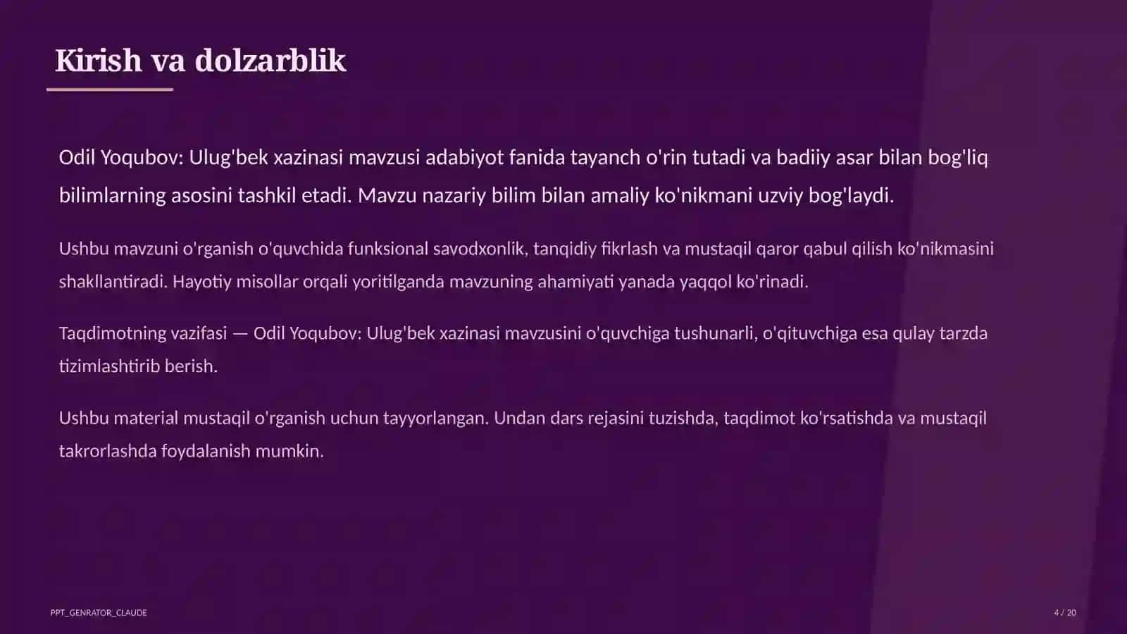 Ulug'bek xazinasi (8-sinf) 4