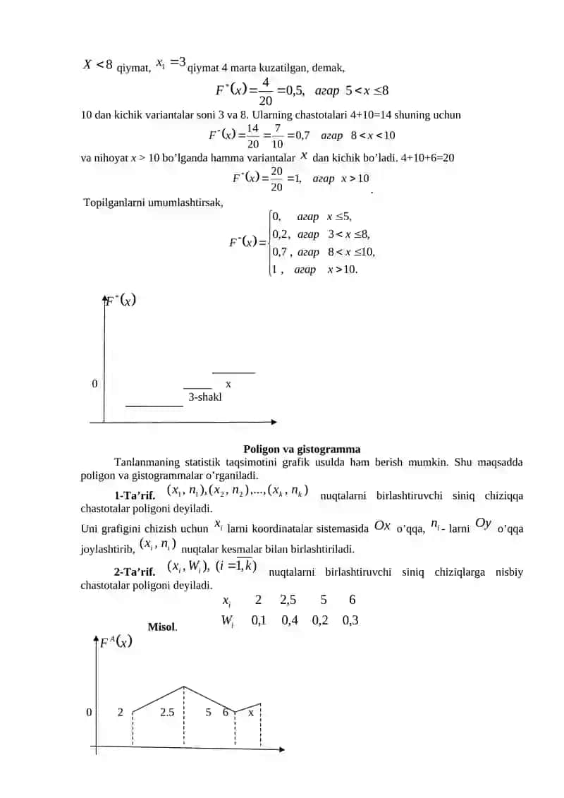 Matematik statistika elementlari 4