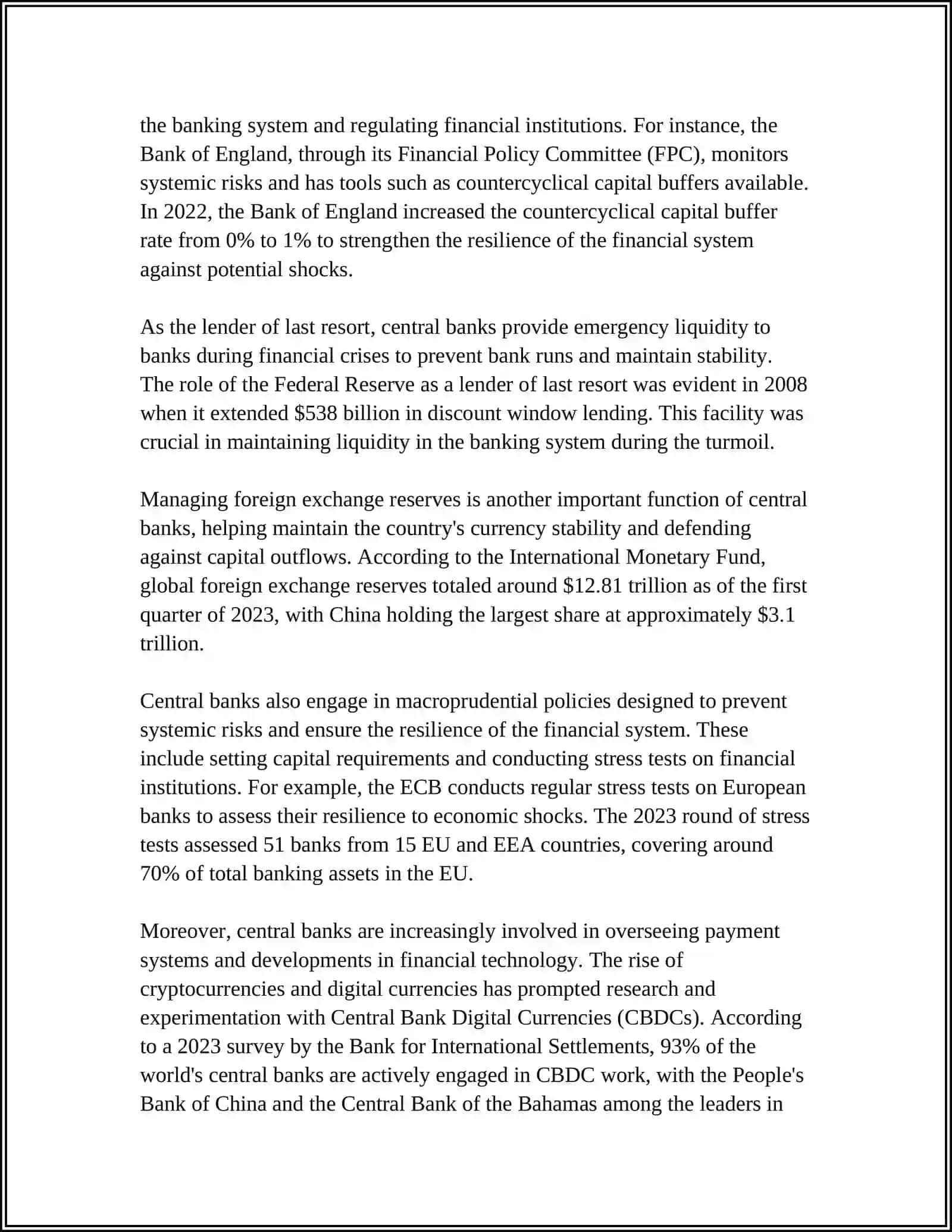 MONEY BANKING AND YOUR WORLD 4
