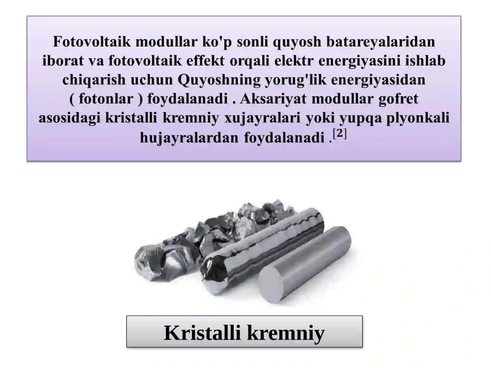 Quyosh  panellari  uchun  kremniy  birikmalari 4