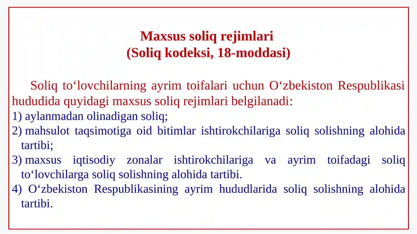 Soddalashtirilgan soliqqa tortish tizimida soliq hisobini tashkil etish va yuritish 4