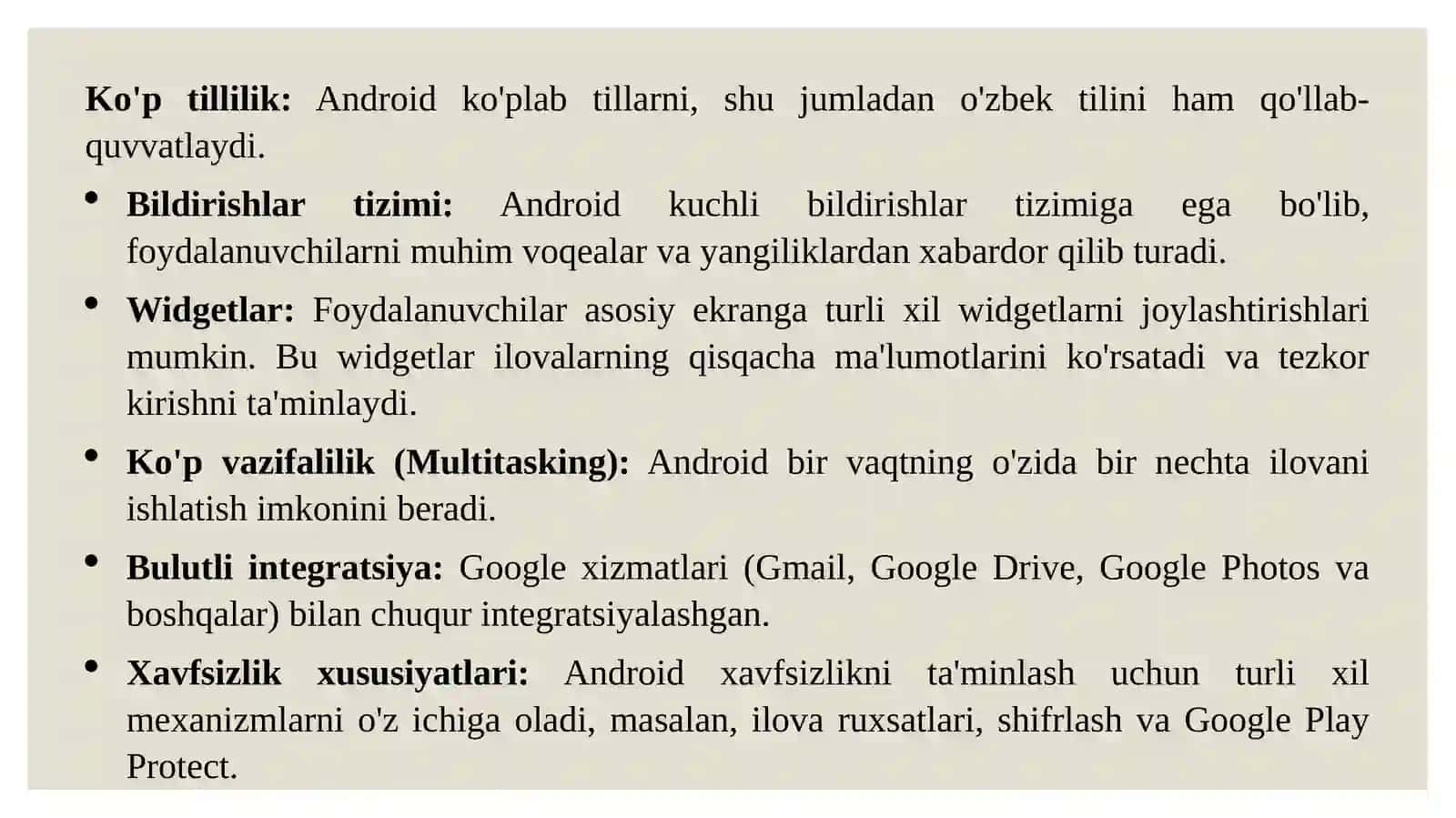 Android Operatsion Tizimi 4
