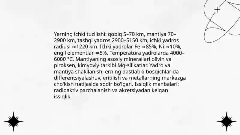 Yer taraqqiyotining umumiy xususiyatlari 4