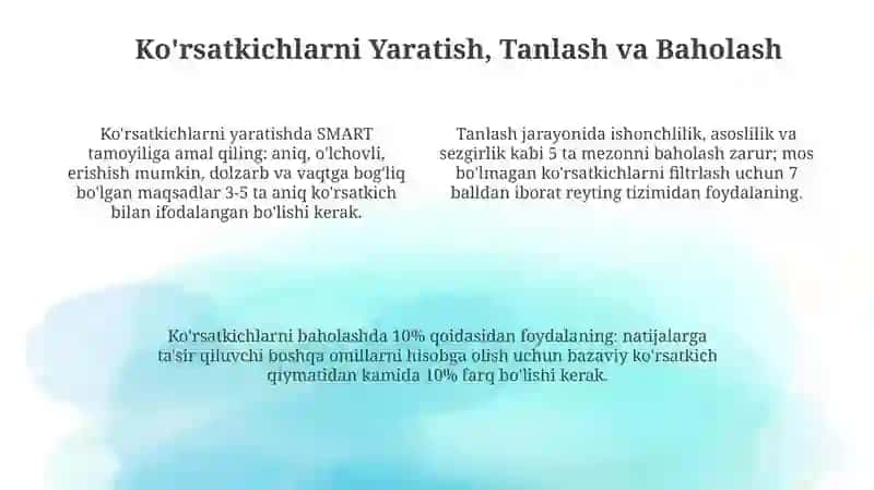 Ko'rsatkichlar: Ta'riflar, Turlari va Ahamiyati 4