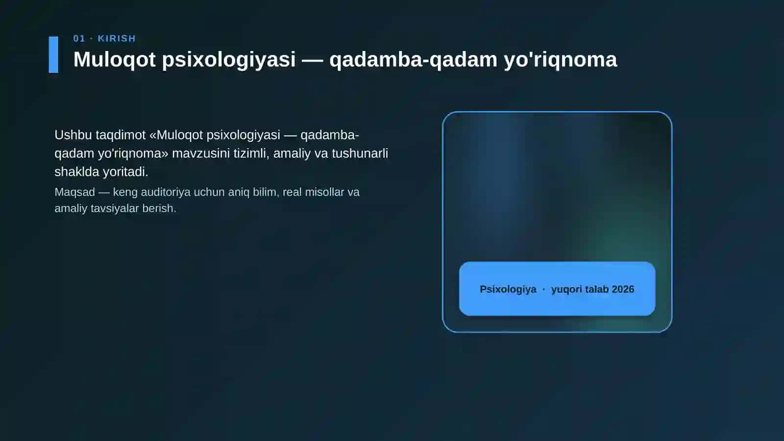 Muloqot psixologiyasi — qadamba-qadam yo'riqnoma 4