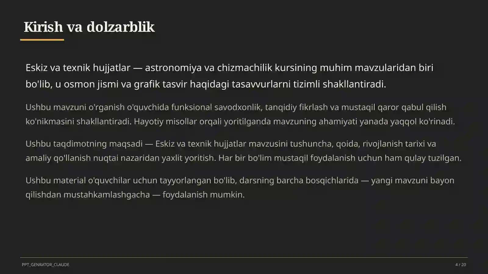 Eskiz va texnik hujjatlar (9-sinf) 4
