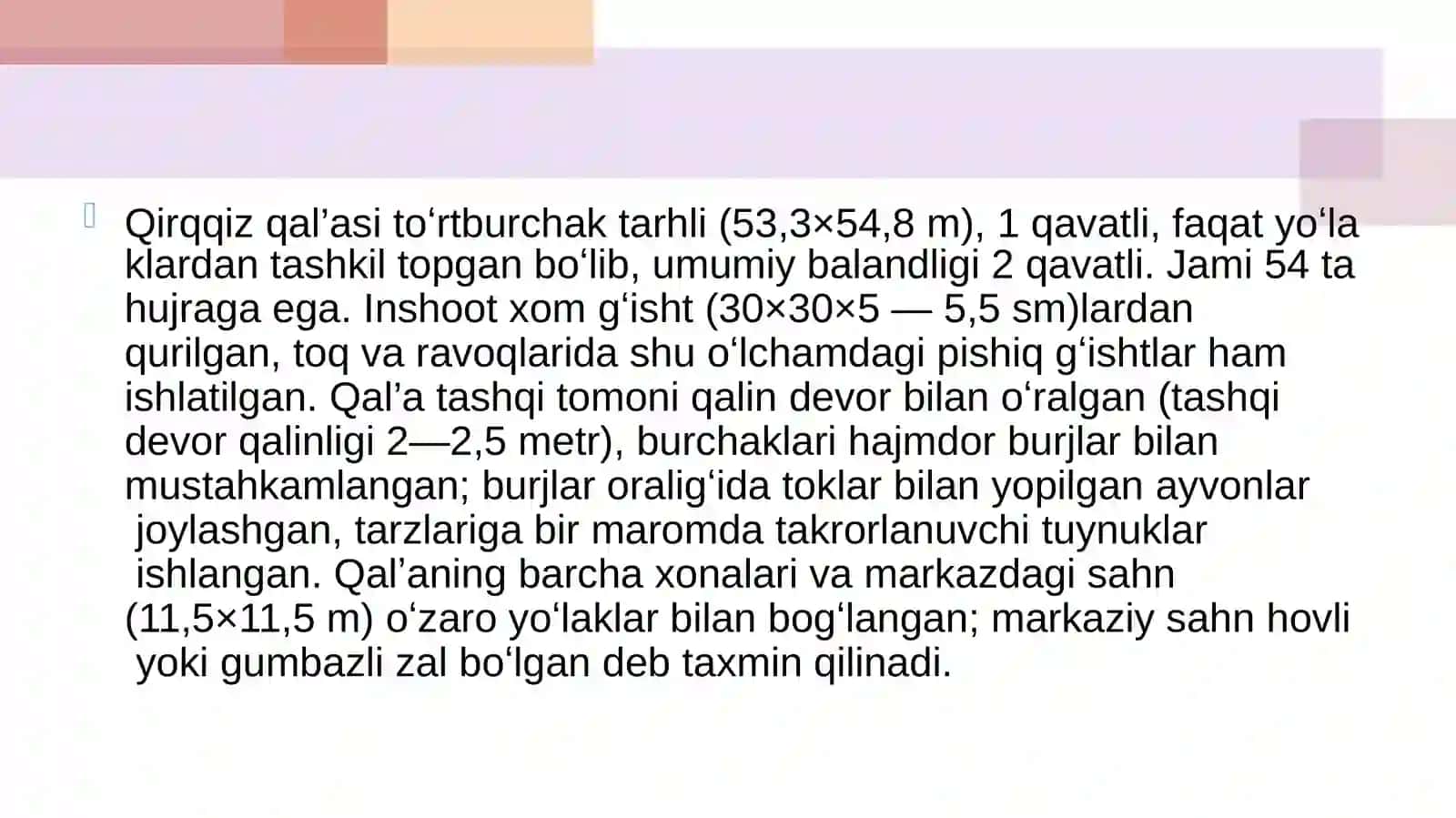 Qirqqizqal’asi 4