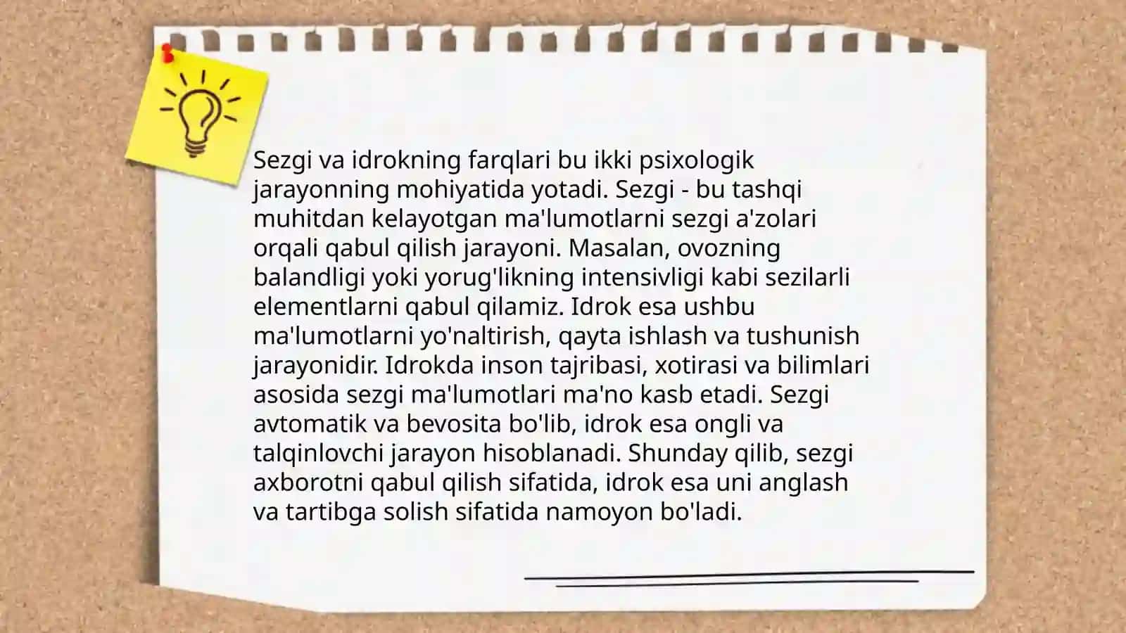 Sezgi tasnifi va turlari 4