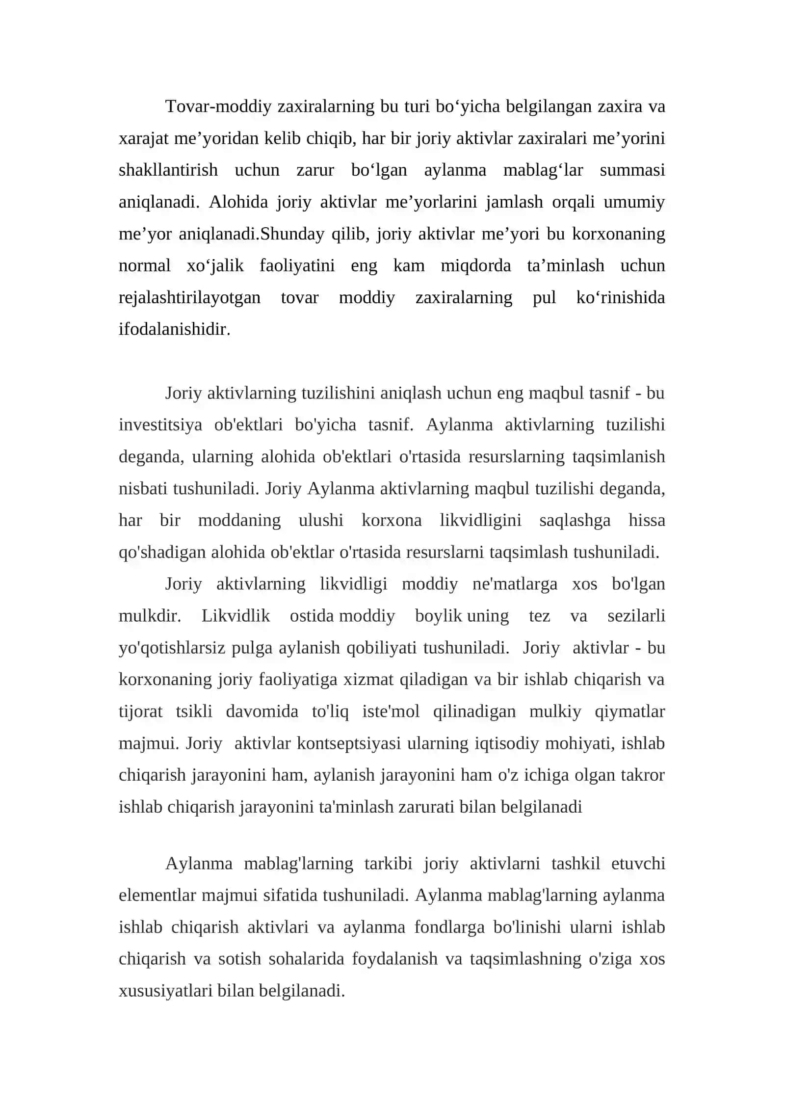 Joriy aktivlar hisobi 4