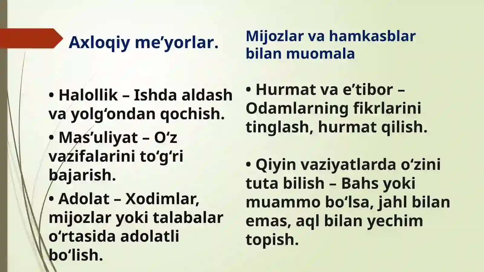 Mutaxassisning odobi va nutqi 4