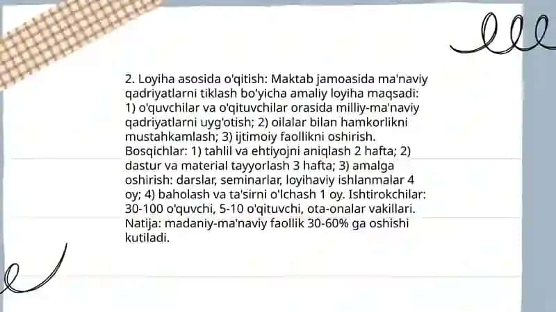 Ma'naviy va madaniy taraqqiyot mavzusi 4