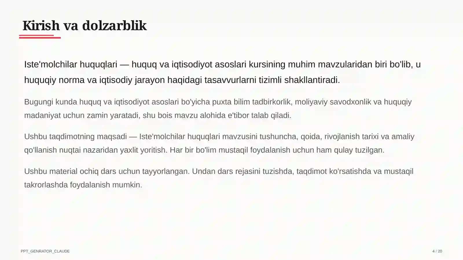 Iste'molchilar huquqlari (10-sinf) 4