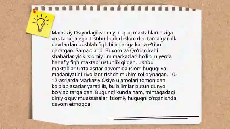 Hanafiy mazhabi rivojida Markaziy Osiyo faqihlarining roli va hissasi 4