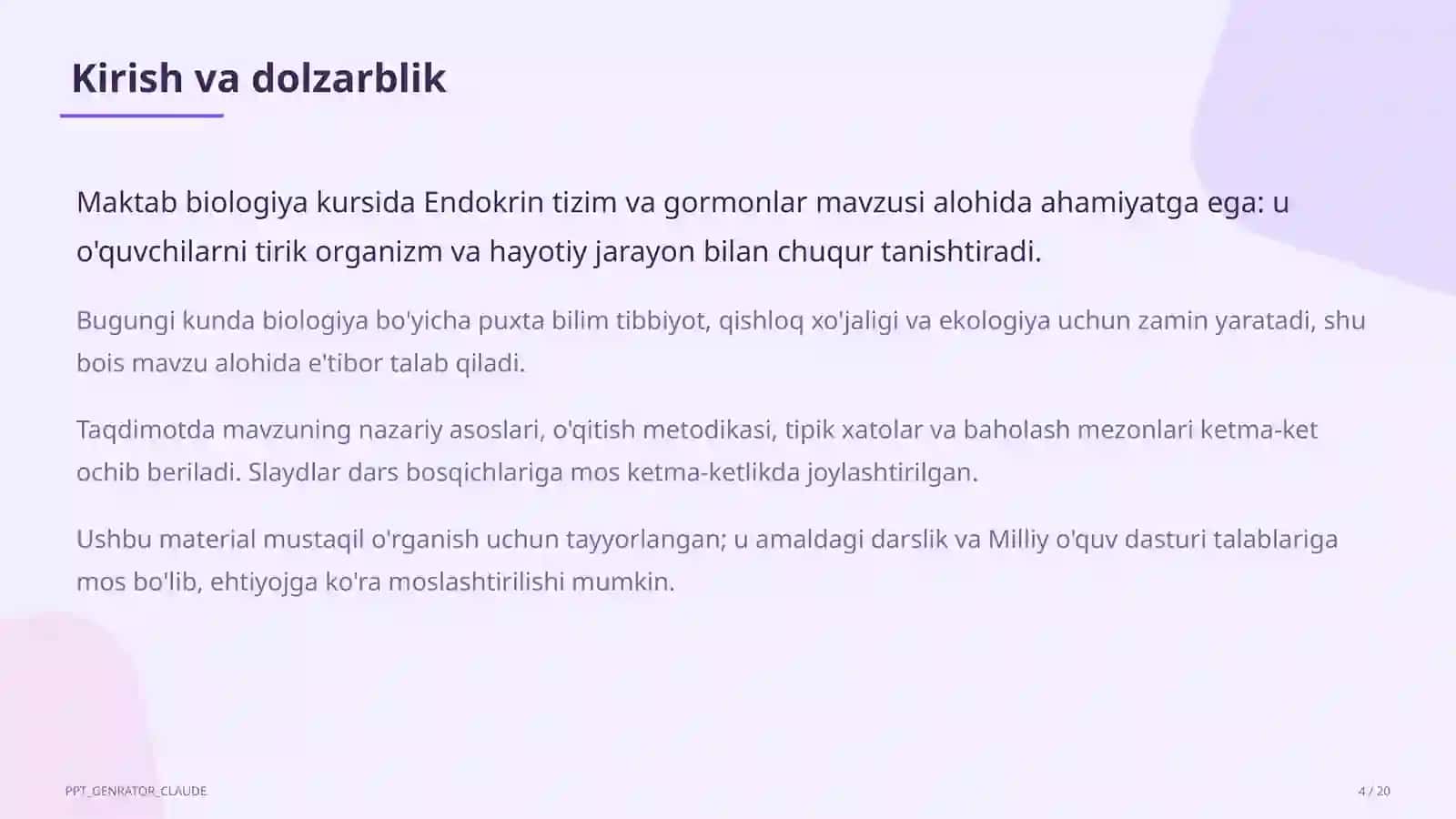 Endokrin tizim va gormonlar (8-sinf) 4