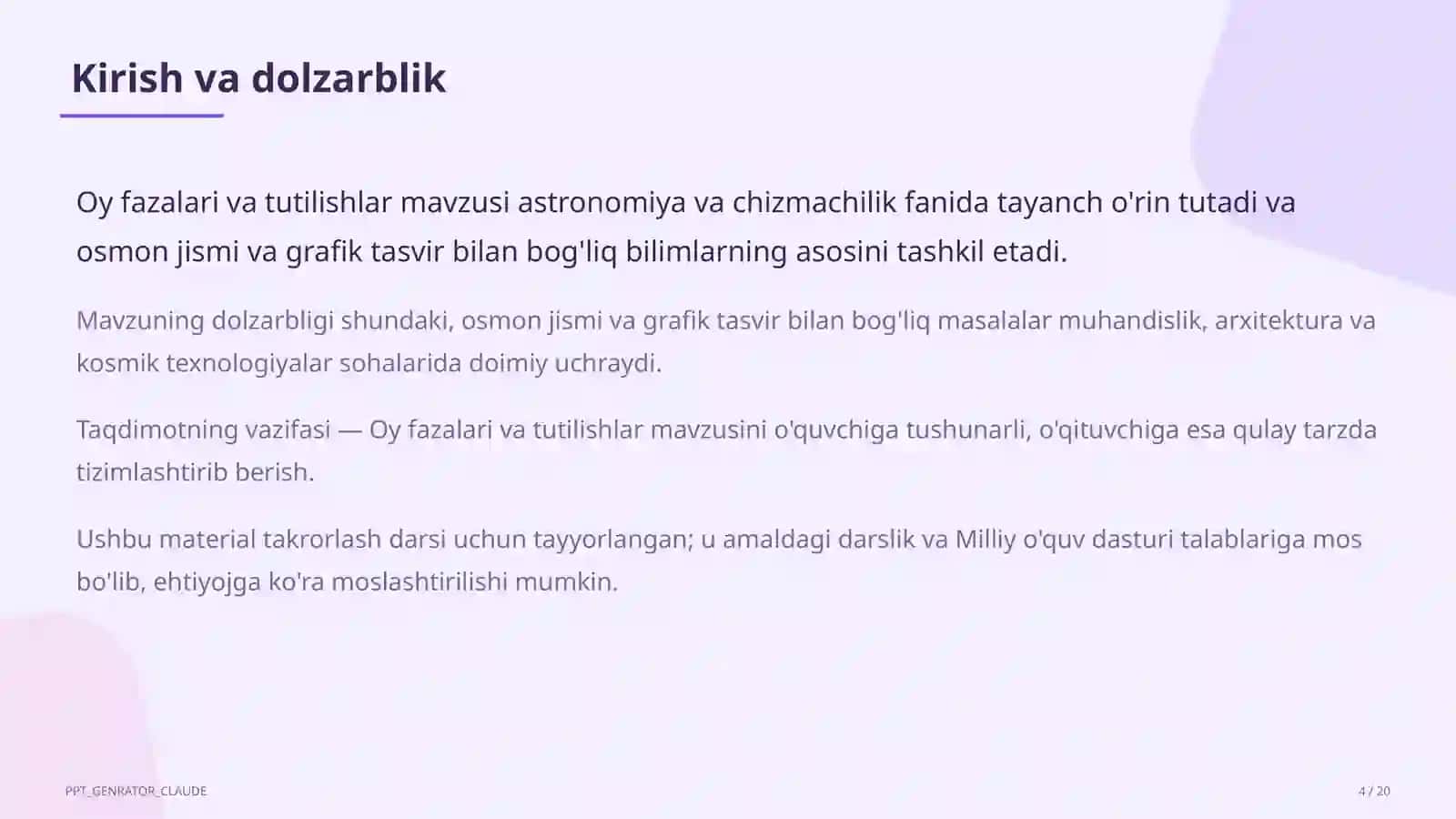 Oy fazalari va tutilishlar (9-sinf) 4