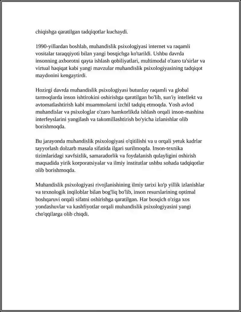 MUHANDISLIK PSIXOLOGIYASINI FAN SIFATIDA RIVOJLANISHI 4