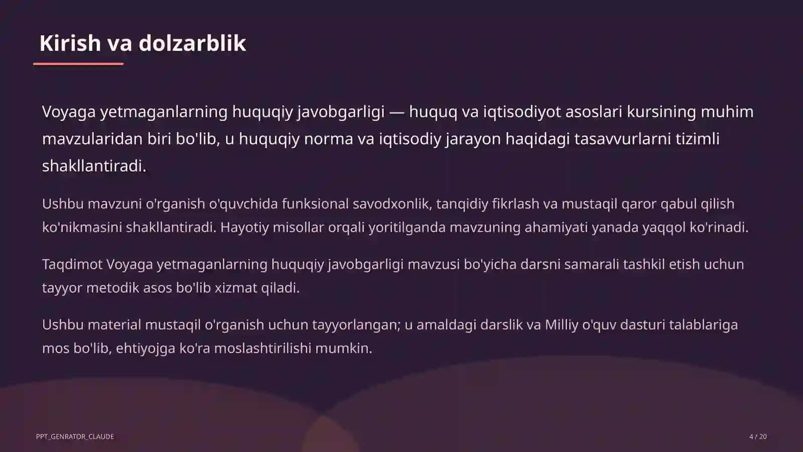 Huquq va iqtisodiyot asoslari (9–11) 4
