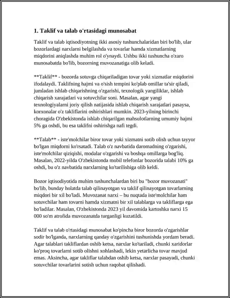 TAKLIFNING O'ZGARUVCHAN EKANLIGI 4