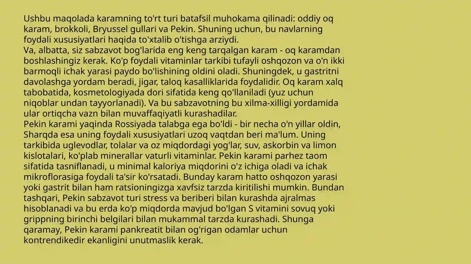 KARAM EKINI OʻGʻITLASH TIZMI 4