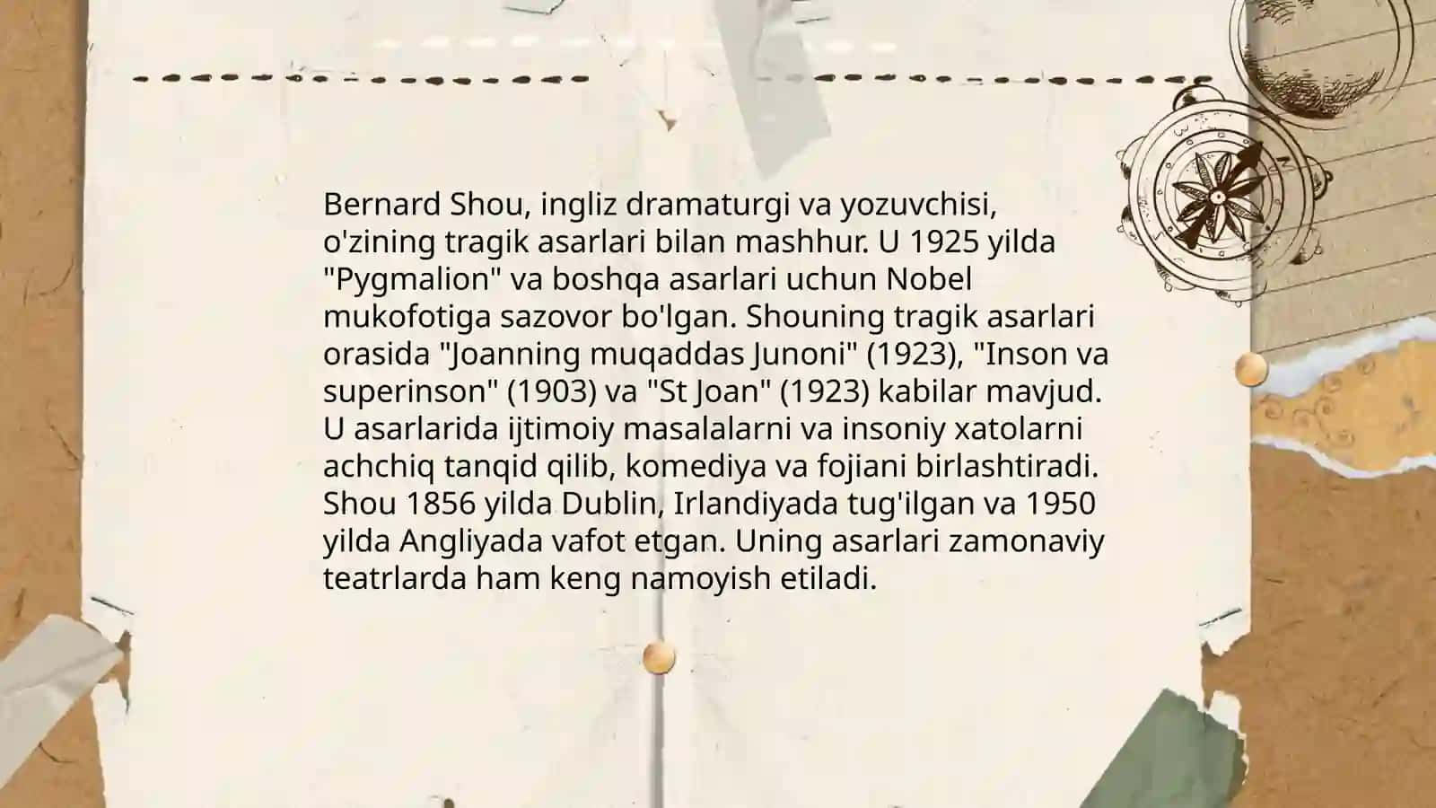 Bernard Shou tragedyasi 4