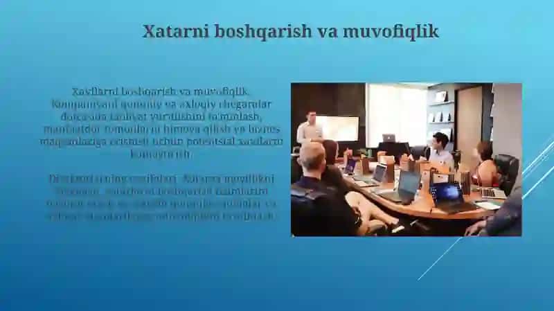 Kompaniya direktorlari (ijro etuvchi organlar) 4