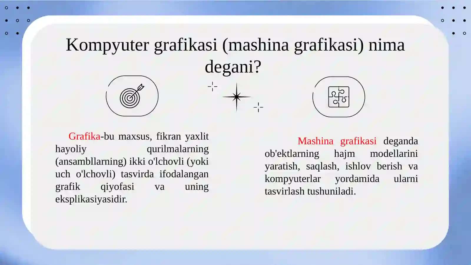 Kompyuter grafikasi 4