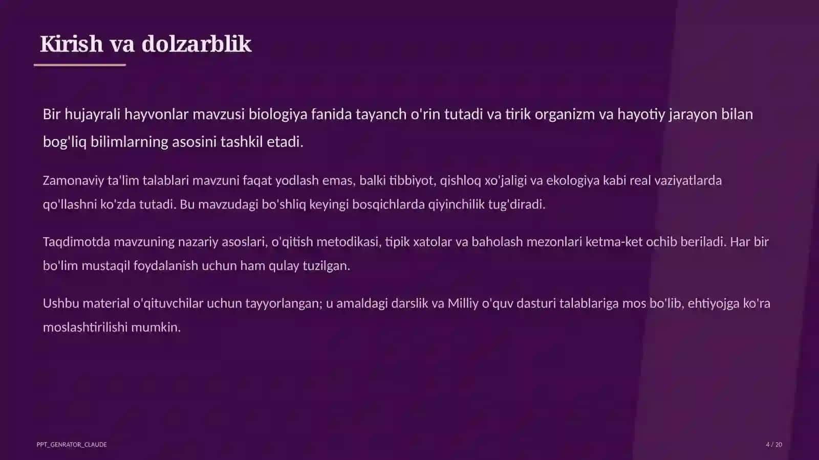 Bir hujayrali hayvonlar (7-sinf) 4