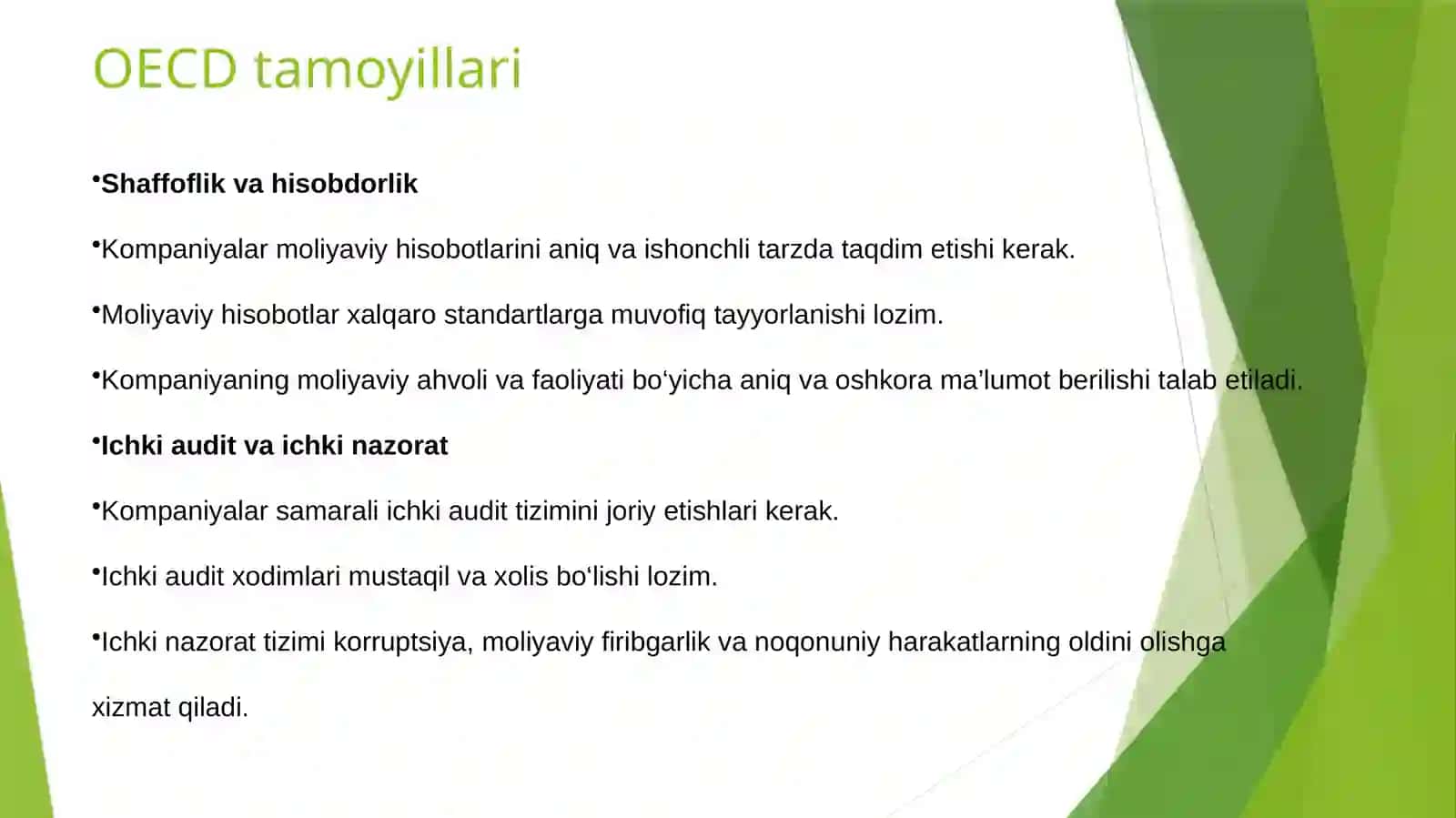 Ichki audit va korporativ boshqaruv 4