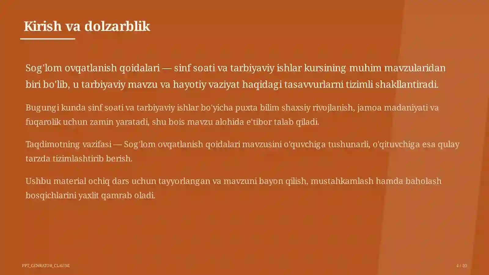 Sog'lom ovqatlanish qoidalari 4