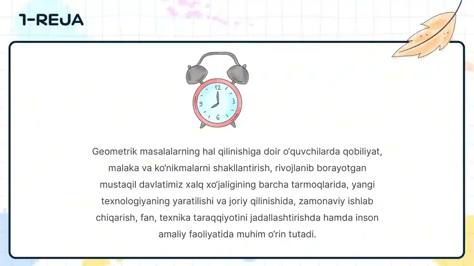 Geometrik figuralarning tengligini o'qitish metodikasi. Uchburchaklarda metrik munosabatlar mavzusini o'qitish metodikasi 4