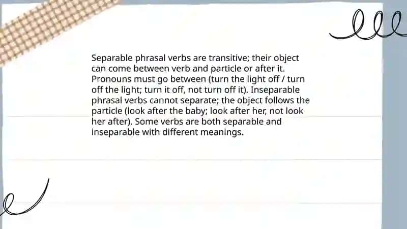 Phrasal verbs 4