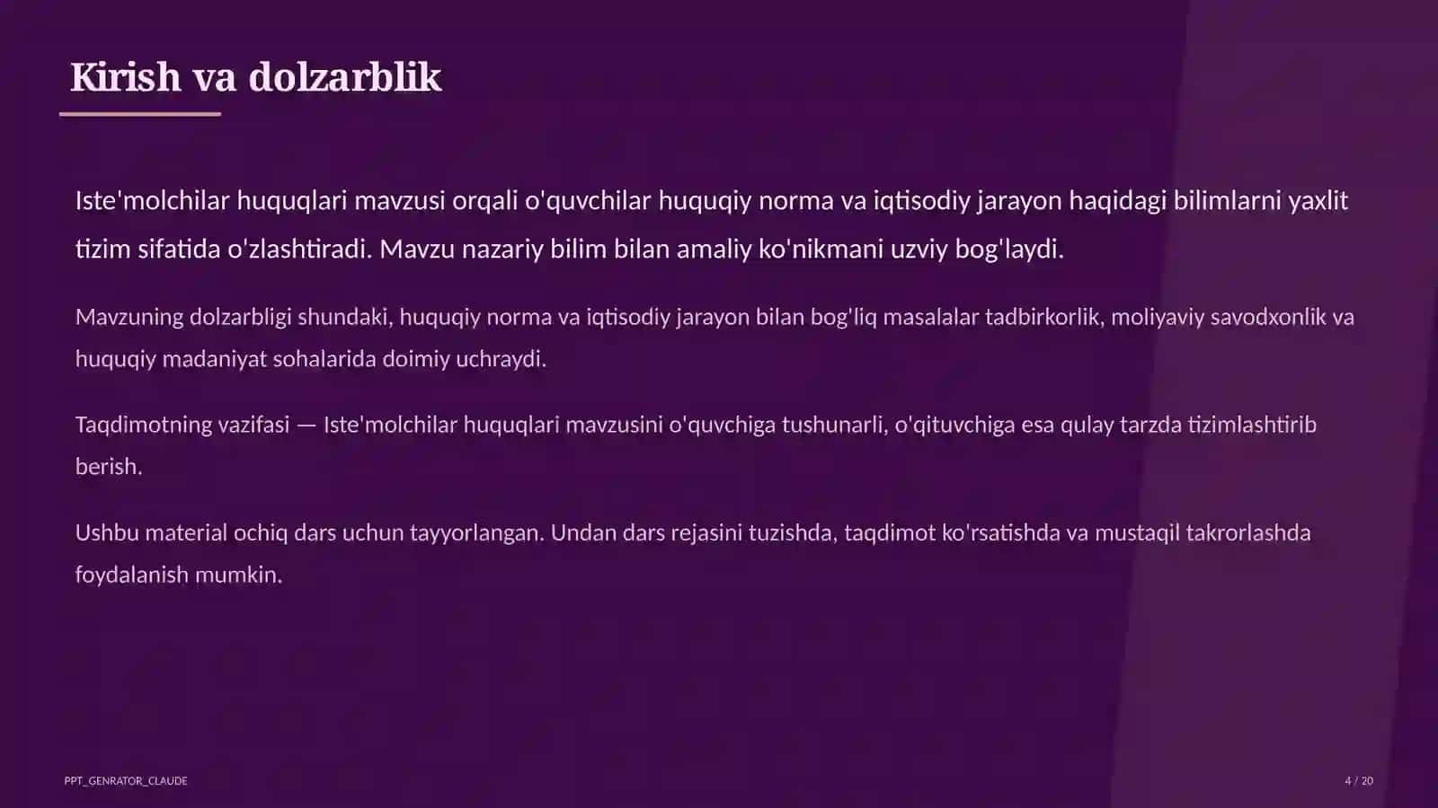 Iste'molchilar huquqlari (10-sinf) 4