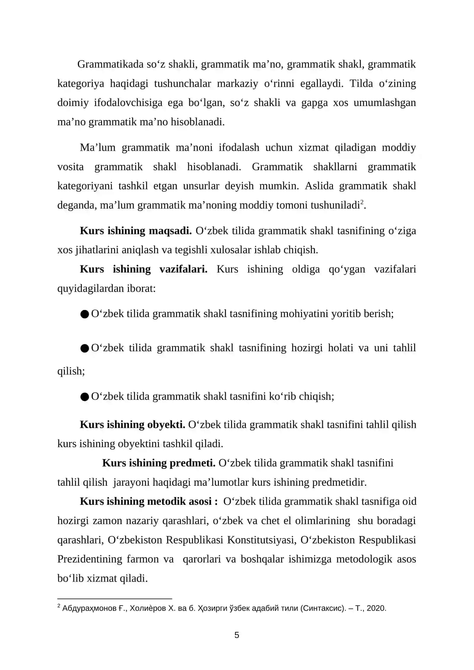O'zbek tilida grammatik shakl tasnifi 4