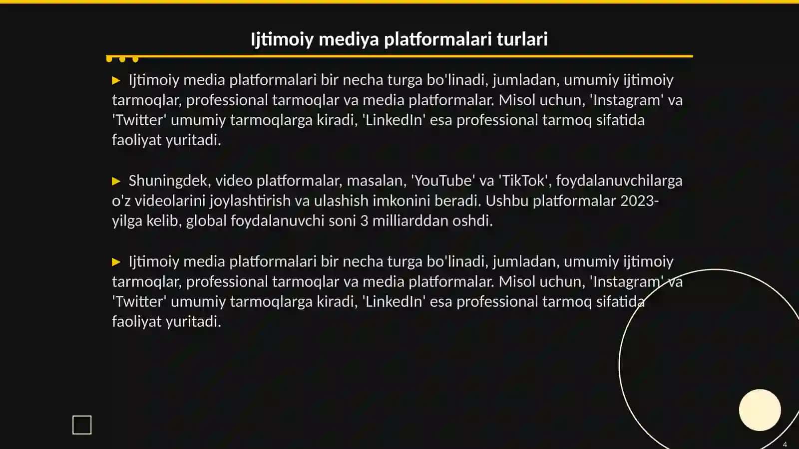 Ijtimoiy mediya shakillari 4