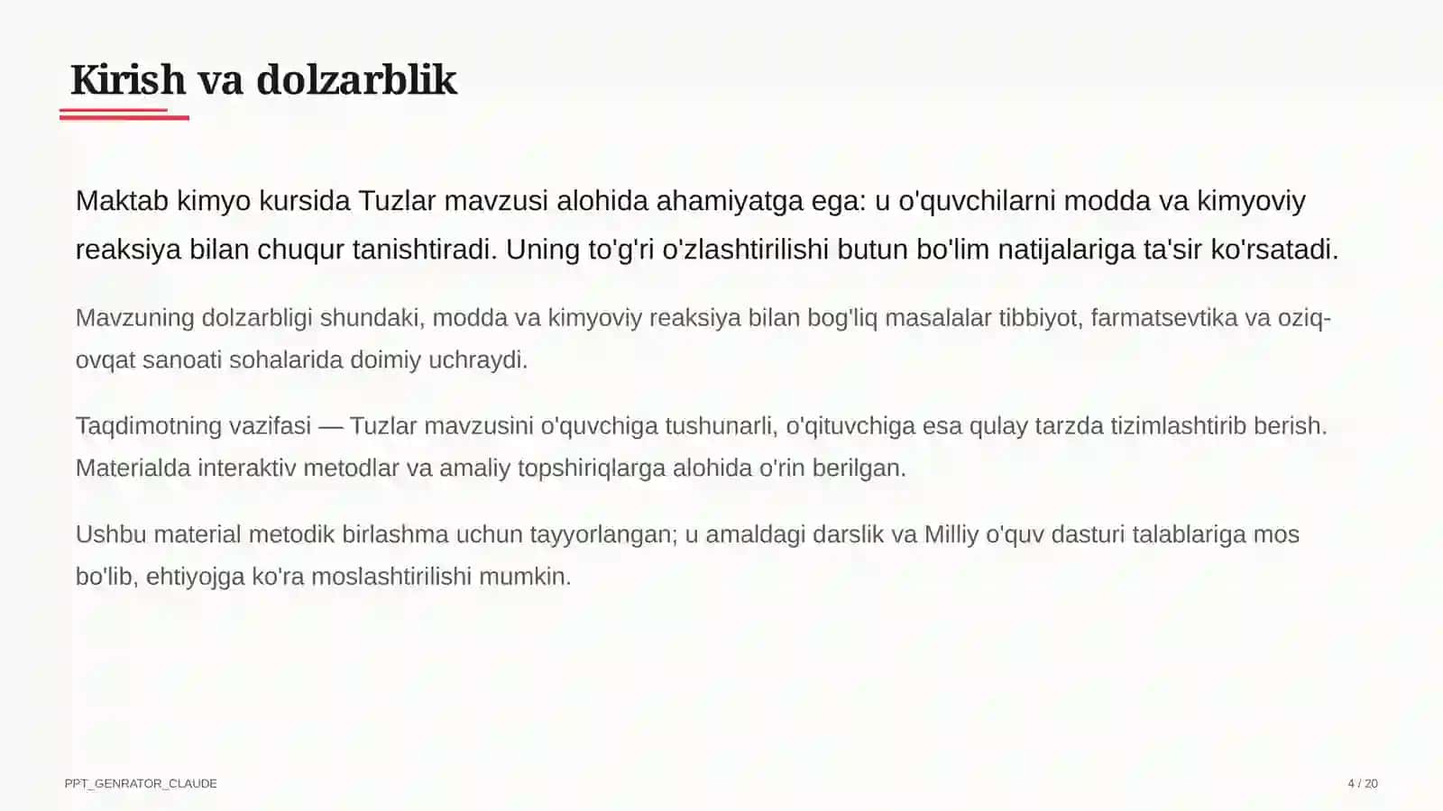 Tuzlar (8-sinf) 4