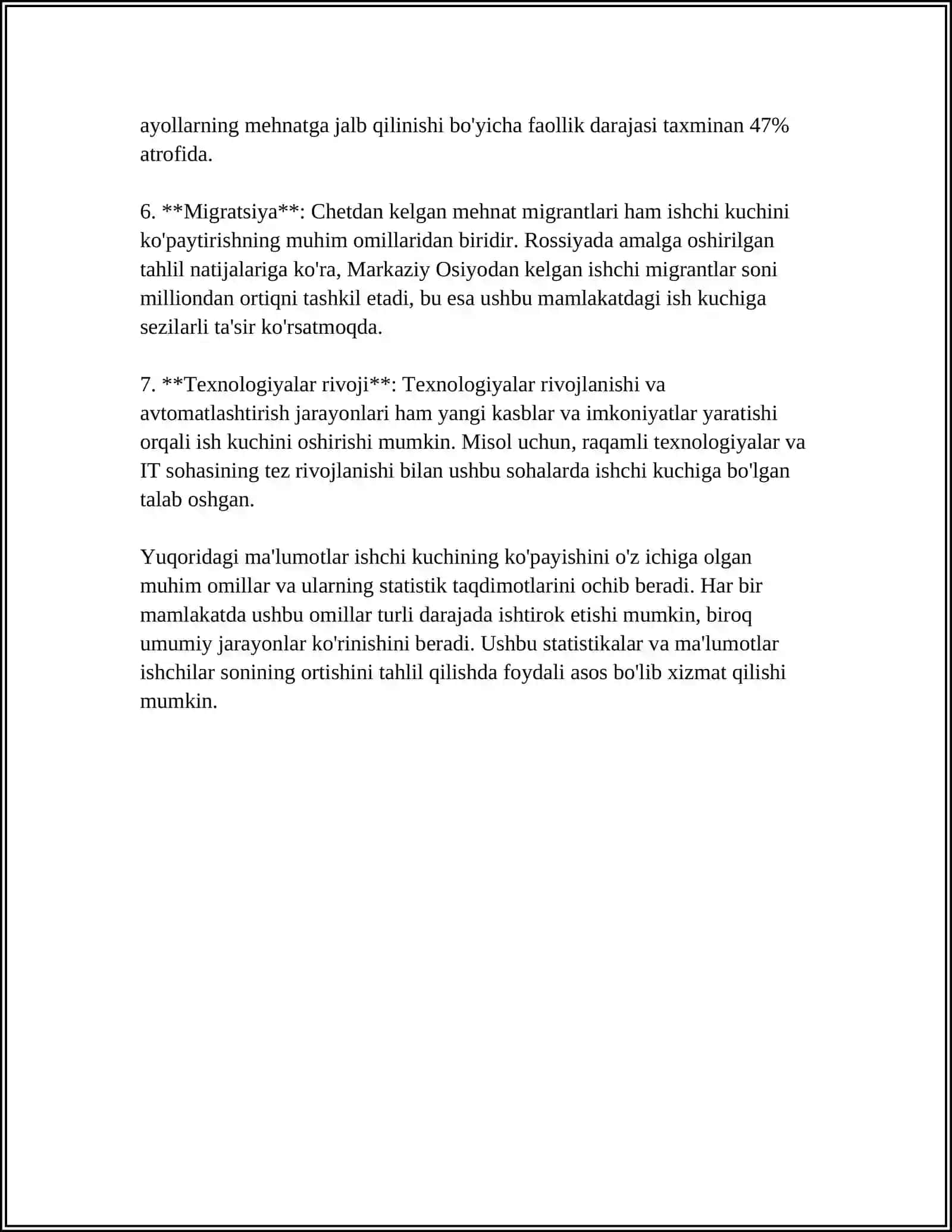 SANOATDA SAMARADORLIKNI OSHIRISHNING EKSTENSIV OMILLARI 4