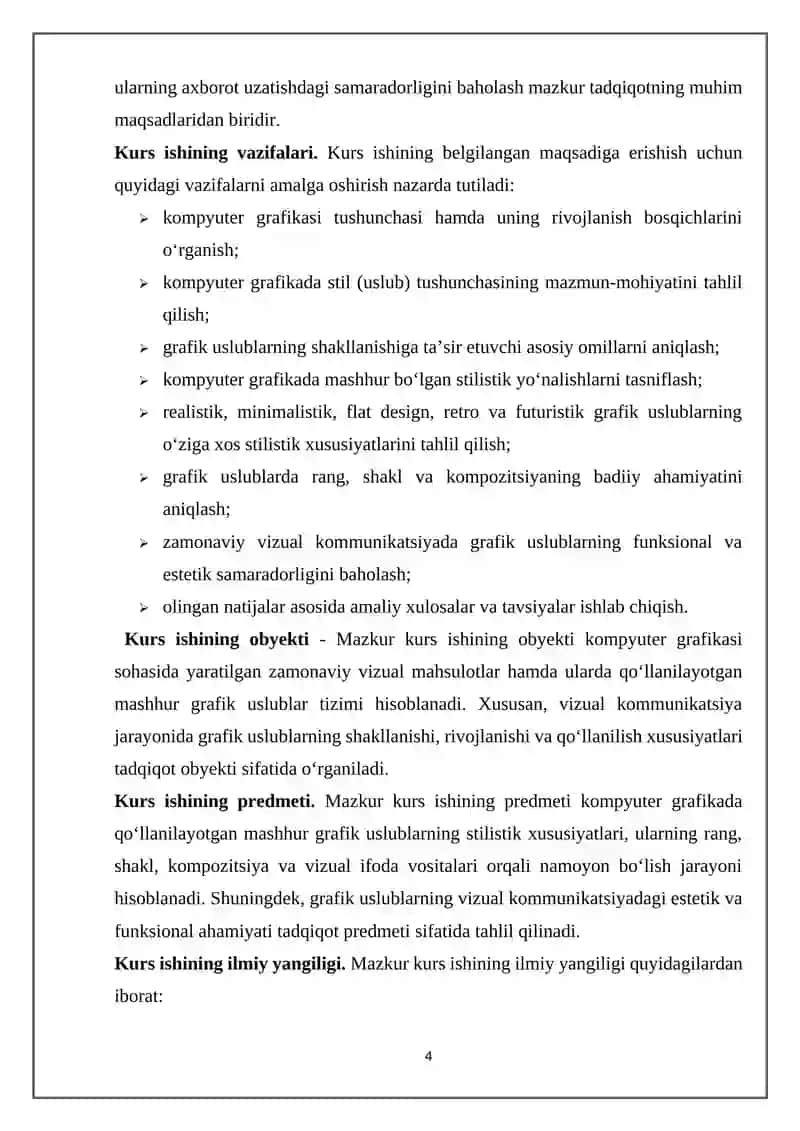 Kompyuter grafikada mashhur uslublarni stilistik tahlil qilish 4