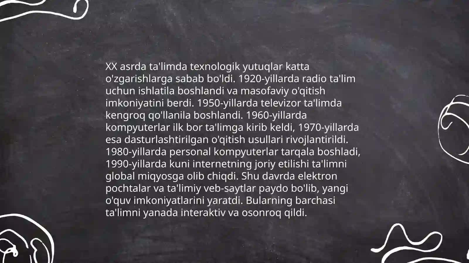 XX asr jahon ta'lim tizimidagi global tendensiyalar 4
