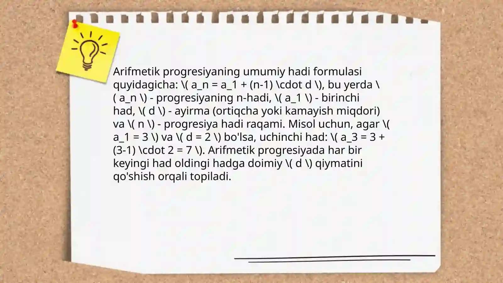 Arifmetik progresiya 4