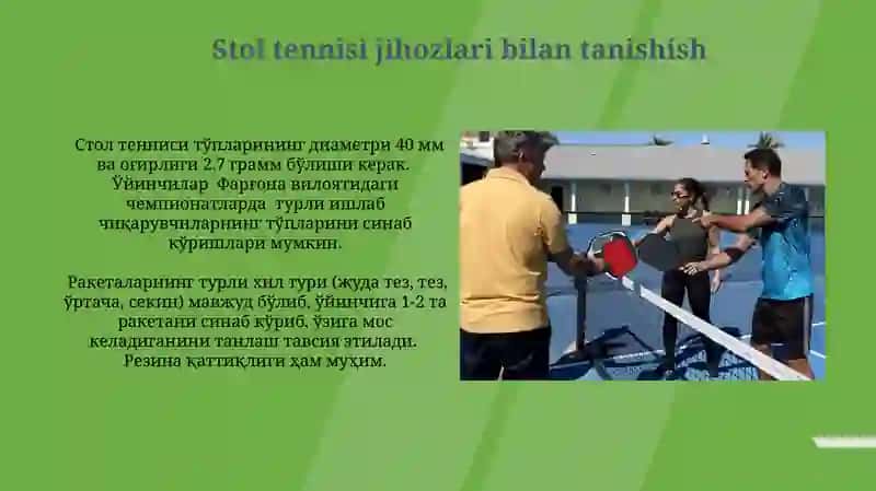 Stol teninisni texnikasiga va taktikasiga òrgatish uslubiyati 4
