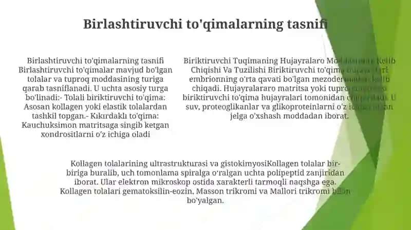 Biriktiruvchi Tuqimaning Hujayralararo Moddasining Kelib Chiqishi Va Tuzilishi 4