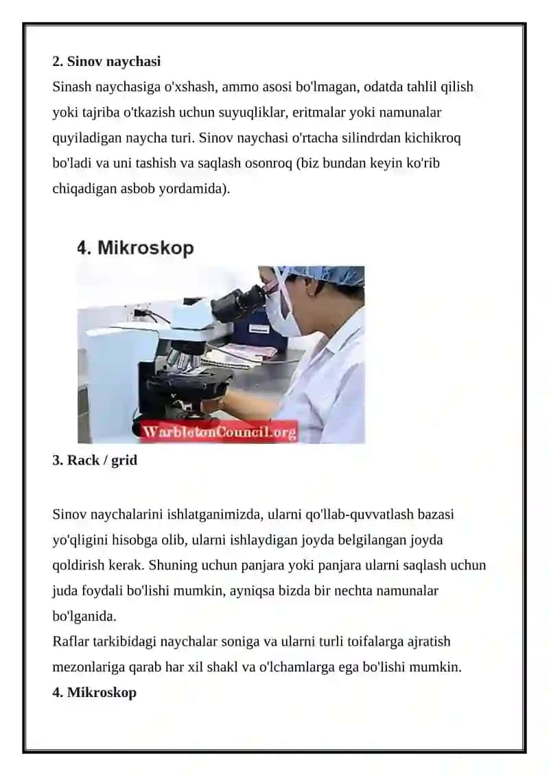 KLINIK LABARATORIYA XONALAR TIBBIY JIHOZ ASBOBLARI BILAN ISHLASH 4