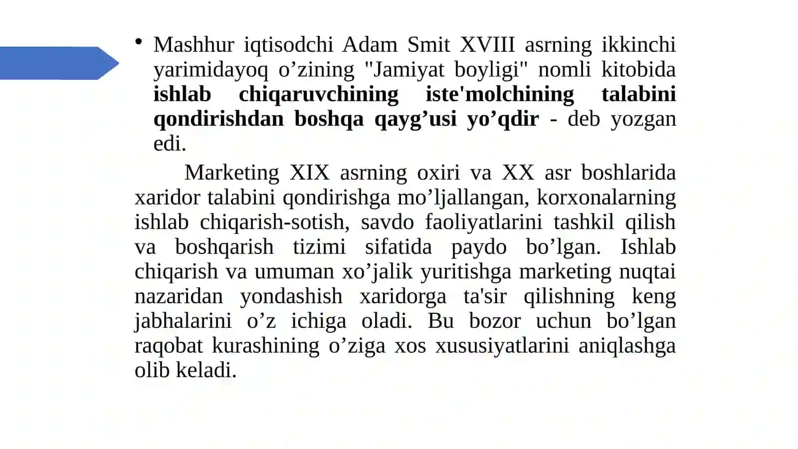 Marketingning funksiyalari, vazifalari va tamoyillari 4