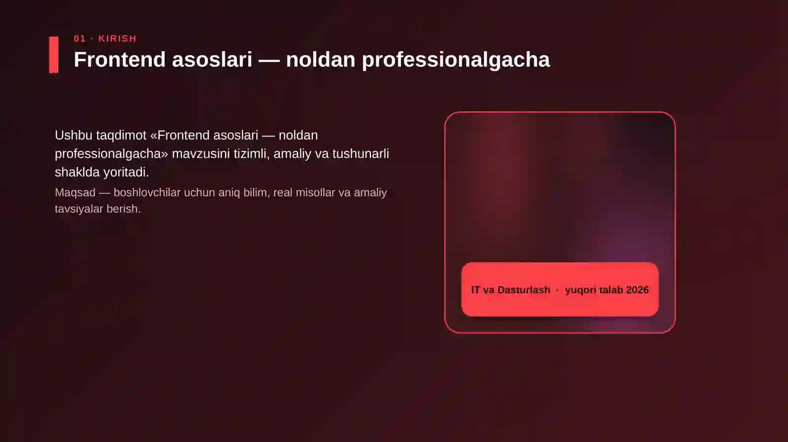 Frontend asoslari — noldan professionalgacha 4