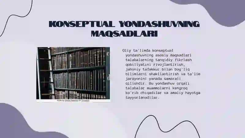 Konseptual yondashuvning asosiy tushunchalari va maqsadlari 4