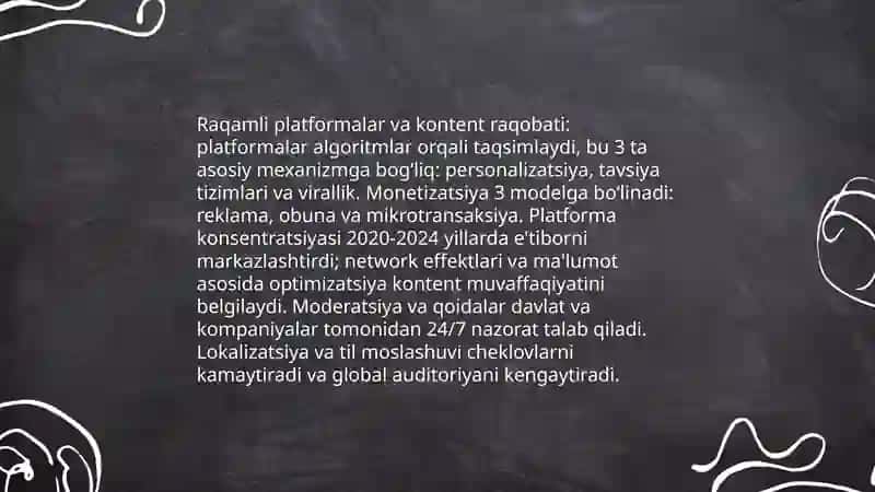 Bozorova Shaxinaning Mediasavodxonlik va axborot madaniyati fanidan tayyorlagan taqdimoti 4