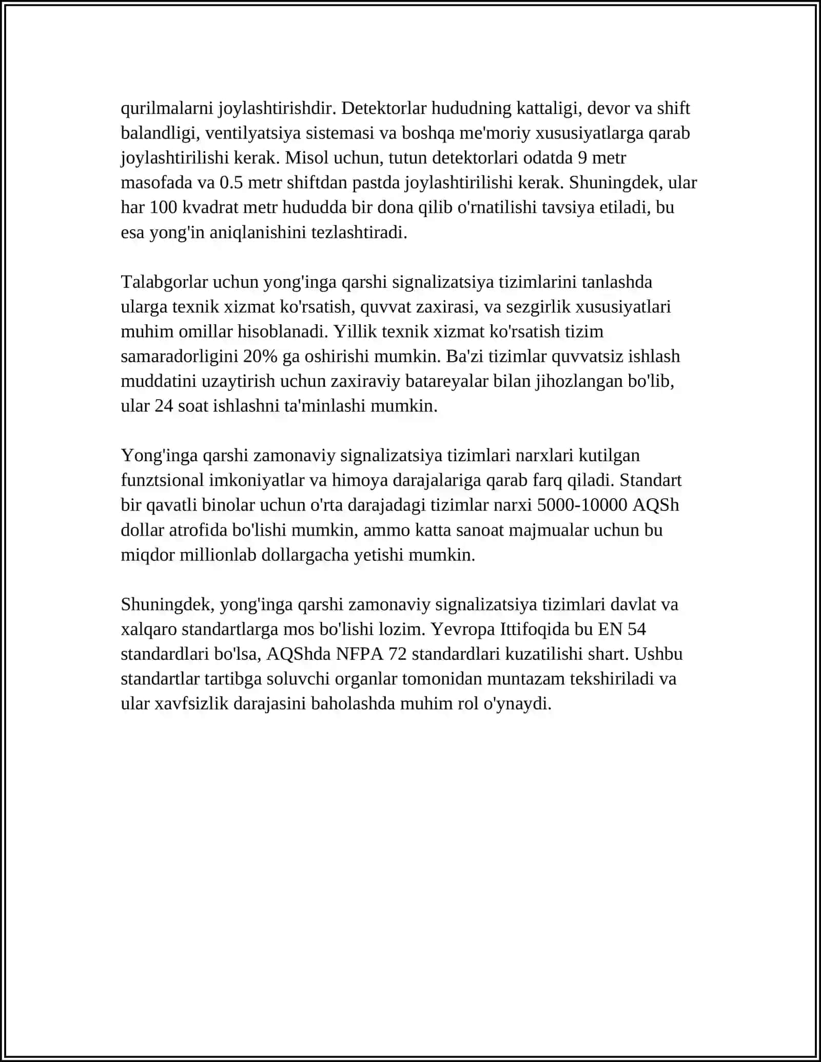 Yong'indan himoyalashning zamonaviy texnik vositalarini o'rganish 4