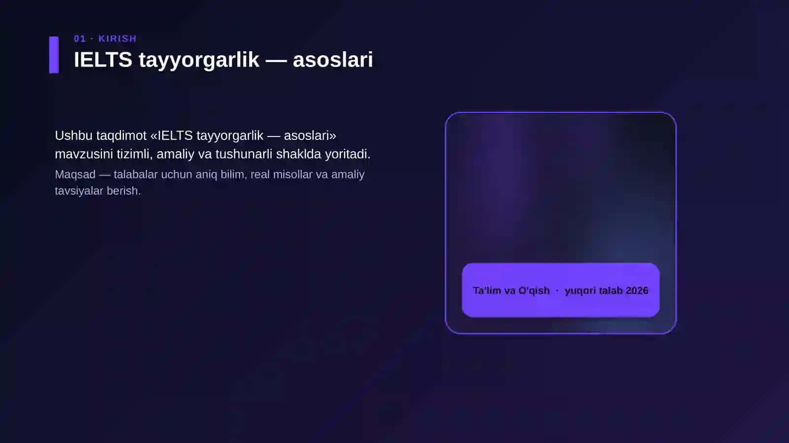 IELTS tayyorgarlik — asoslari 4