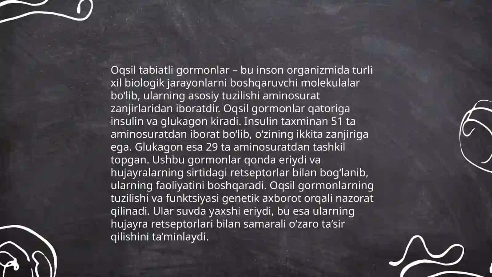 Oqsil tabiatli gormonlar va ularning ahamiyati 4