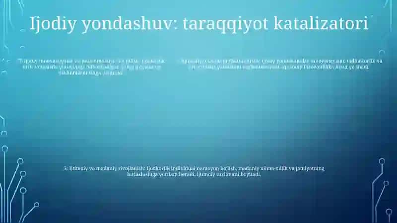 Tashabbuskorlik Mustaqil Ijodiy Yondashuv Mevasi 4